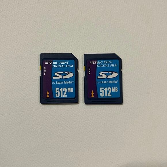 SD Memory Cards for Digital Cameras - Lexar Media 512MB - Picture 1 of 2